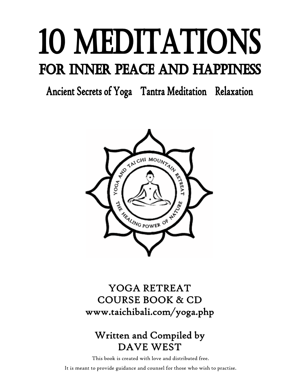 Yoga Retreat Course Book & Cd