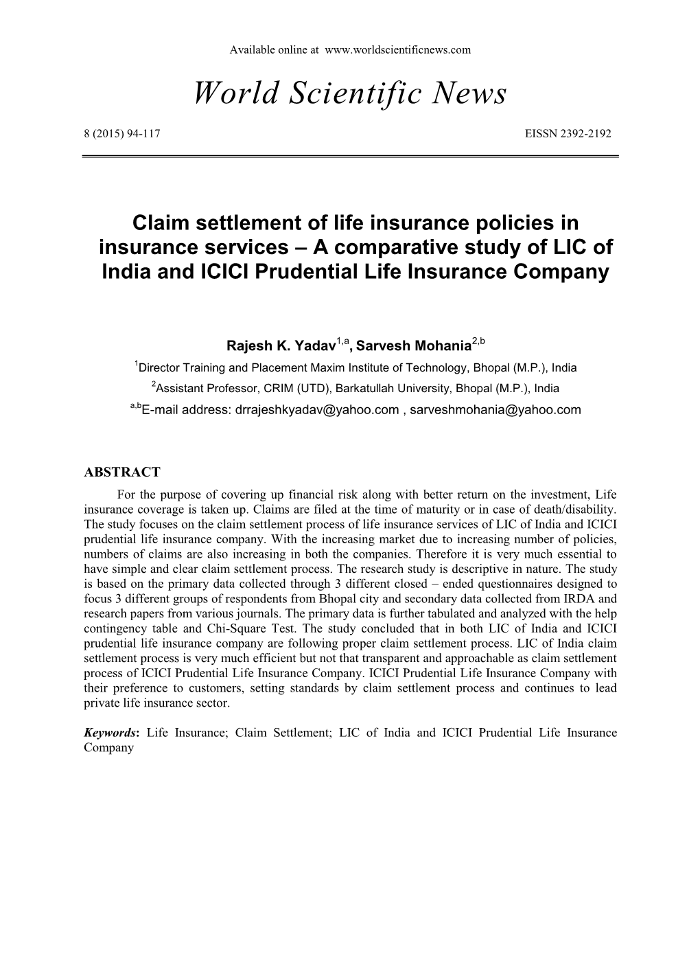 A Comparative Study of LIC of India and ICICI Prudential Life Insurance Company