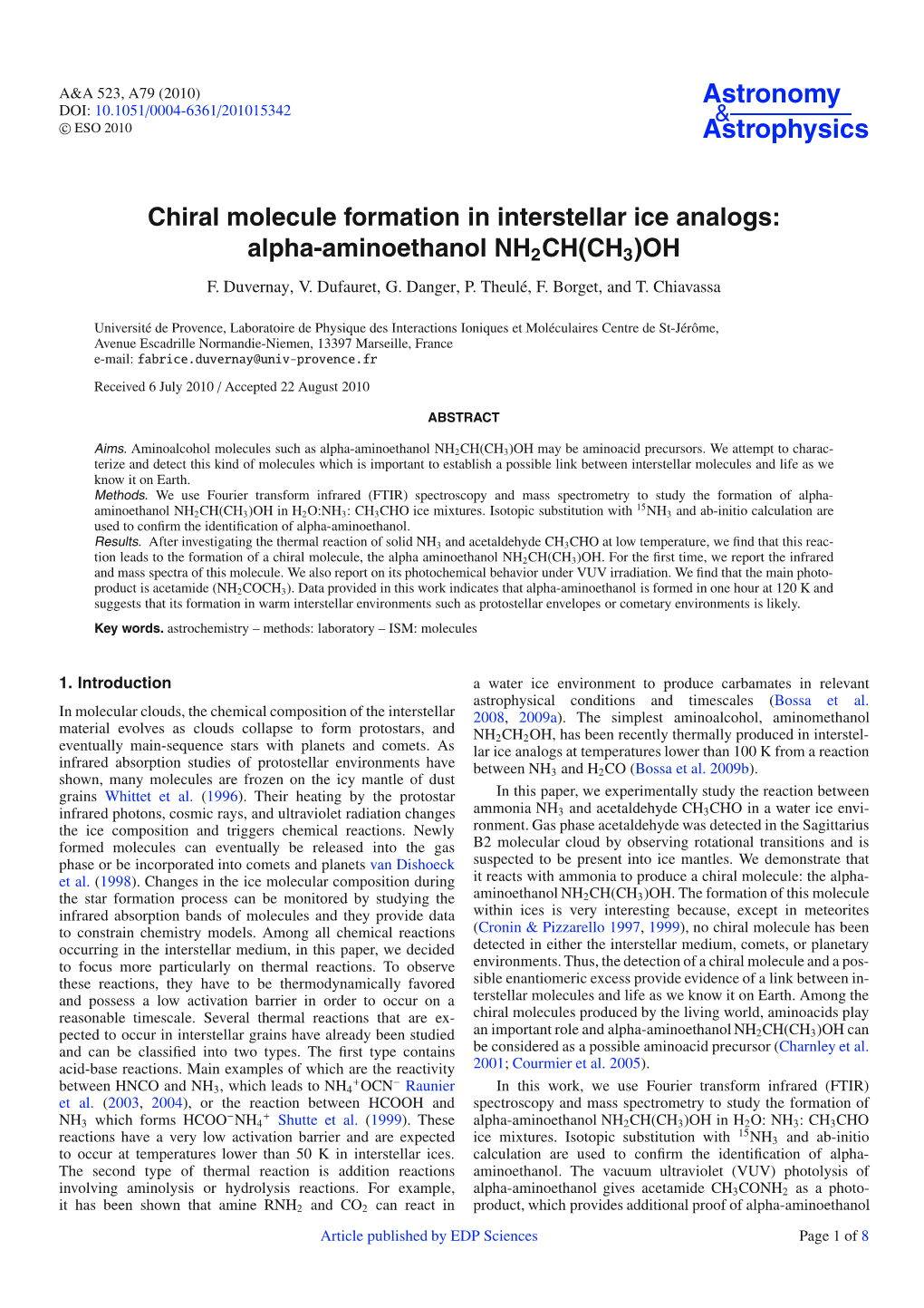 Alpha-Aminoethanol NH2CH(CH3)OH F