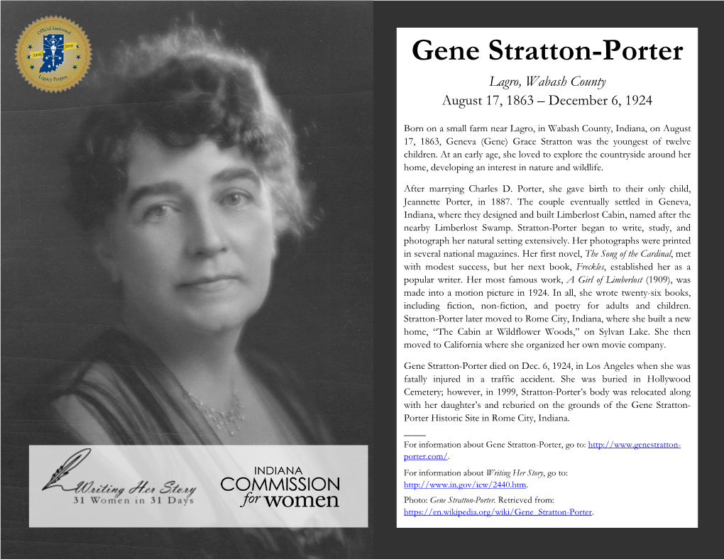 Gene Stratton-Porter