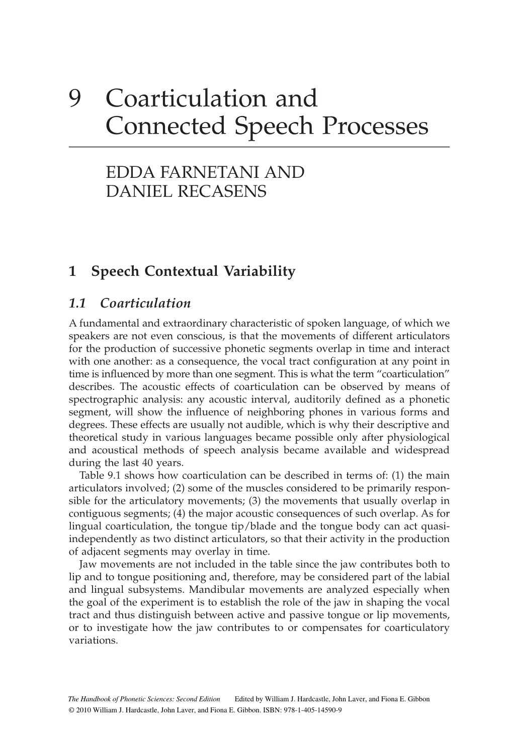 Coarticulation and Connected Speech Processes