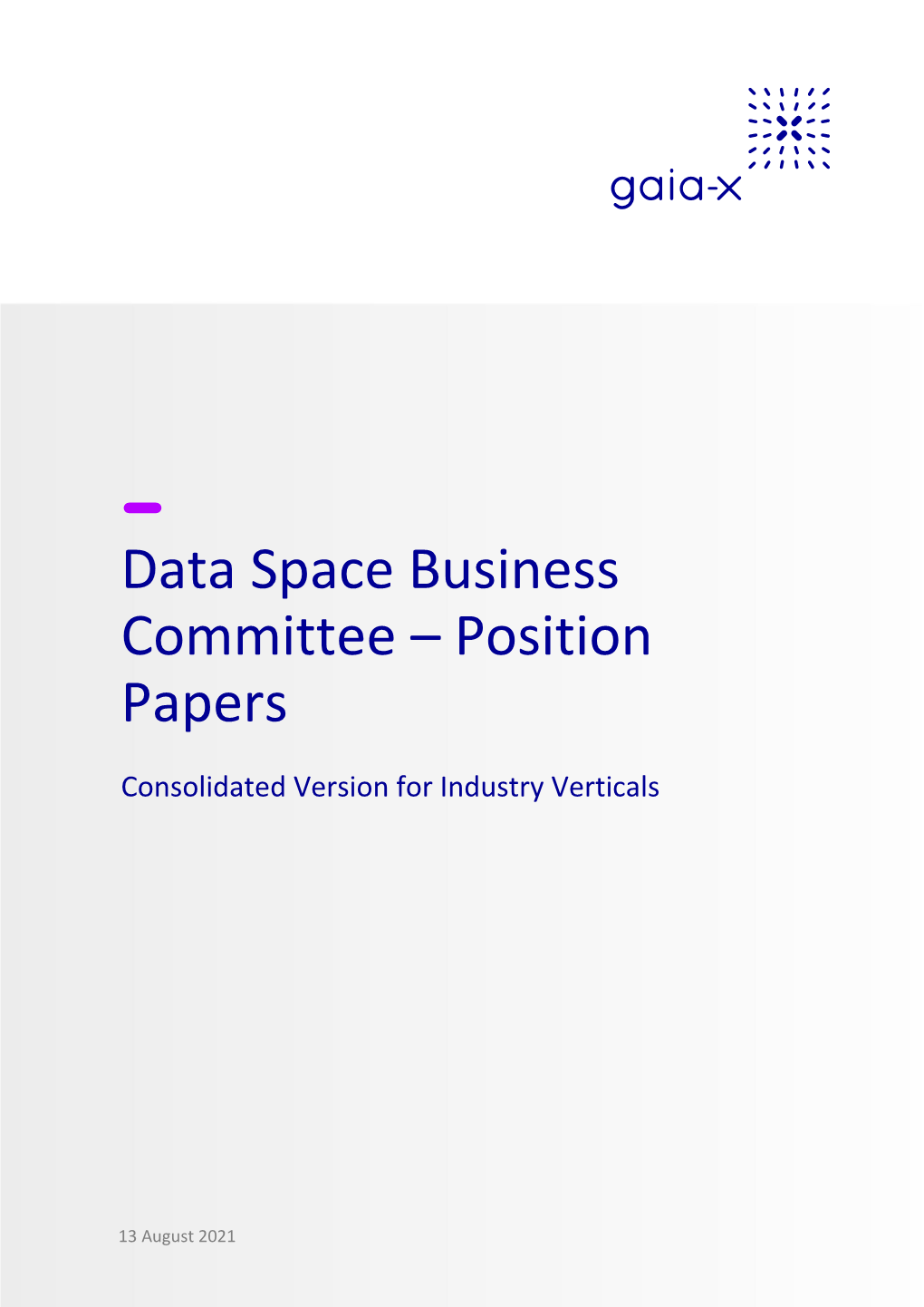 Data Space Business Committee – Position Papers