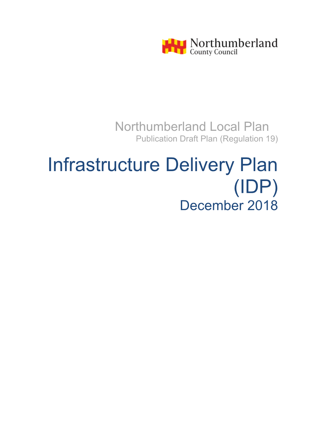 Infrastructure Delivery Plan (IDP) December 2018