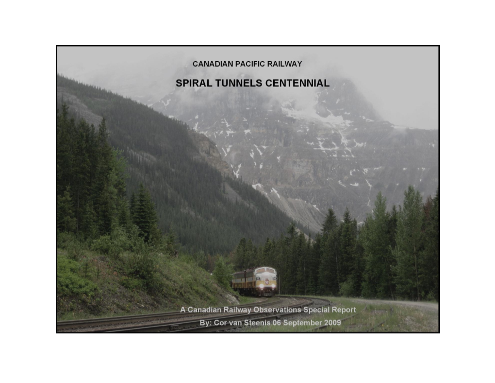 Cpr Spiral Tunnels Centennial Special