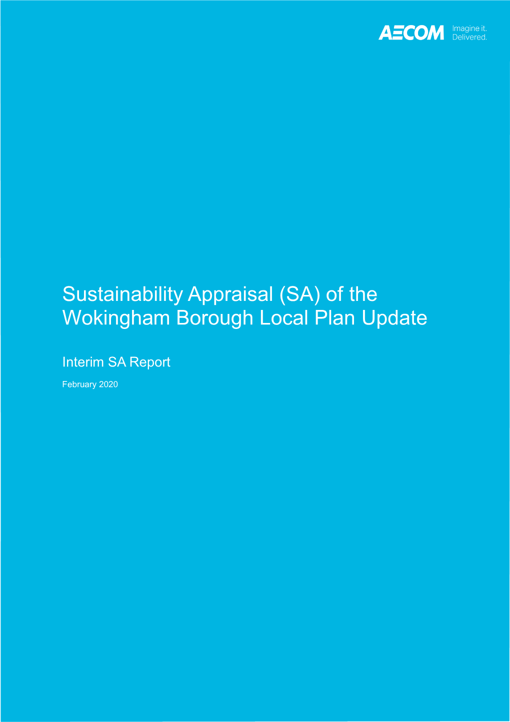 Sustainability Appraisal (SA) of the Wokingham Borough Local Plan Update