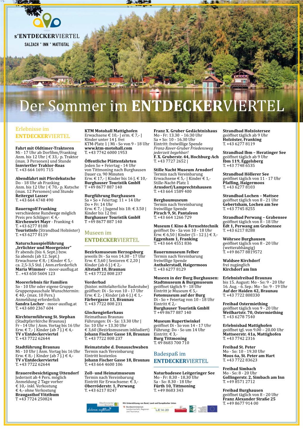 Sommerprogramm Ev Plakat Sommer20 A3 Ansicht