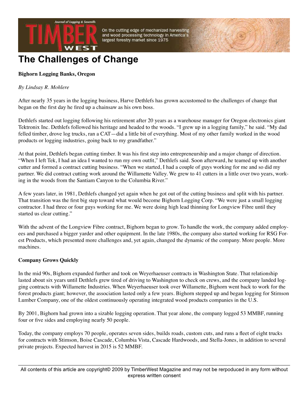 The Challenges of Change