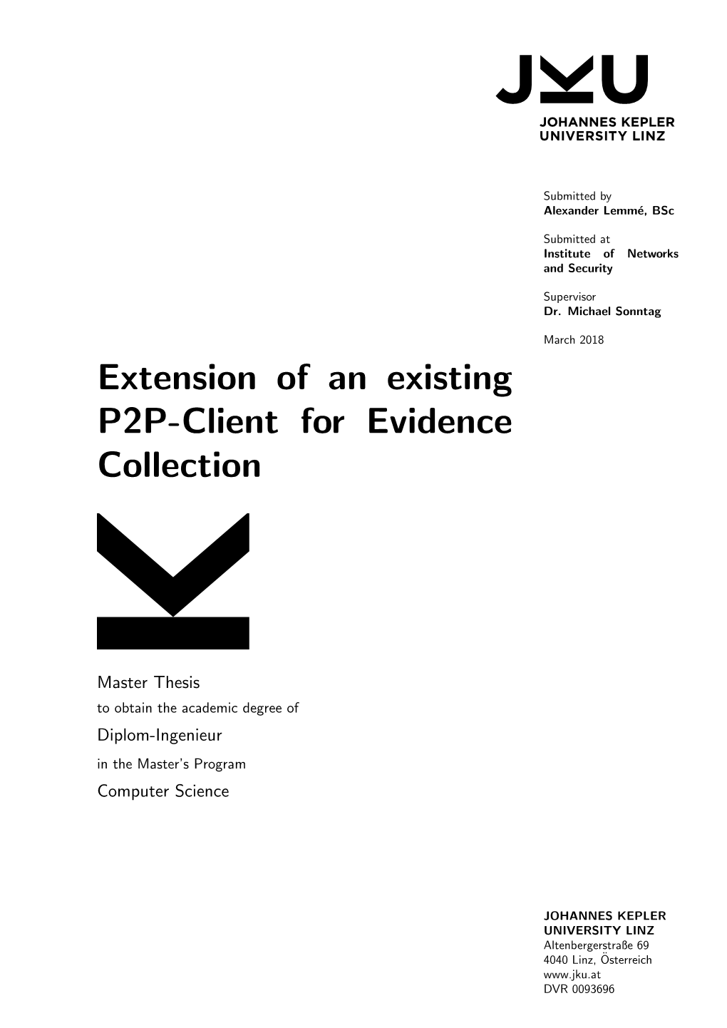 Extension of an Existing P2P-Client for Evidence Collection
