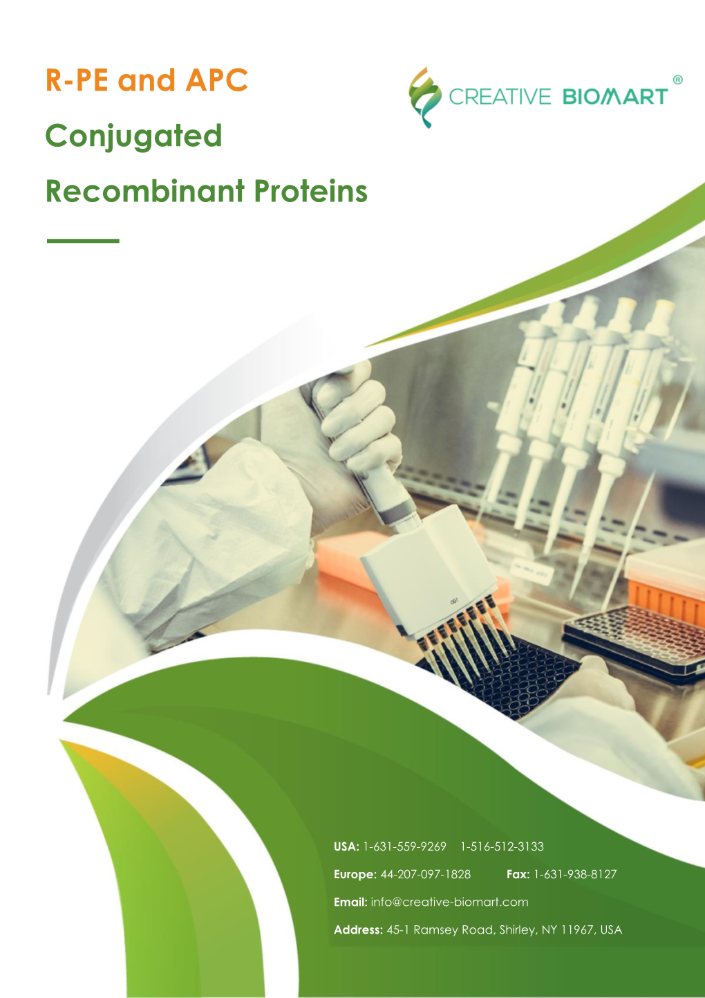 R-PE and APC Conjugated Recombinant Proteins