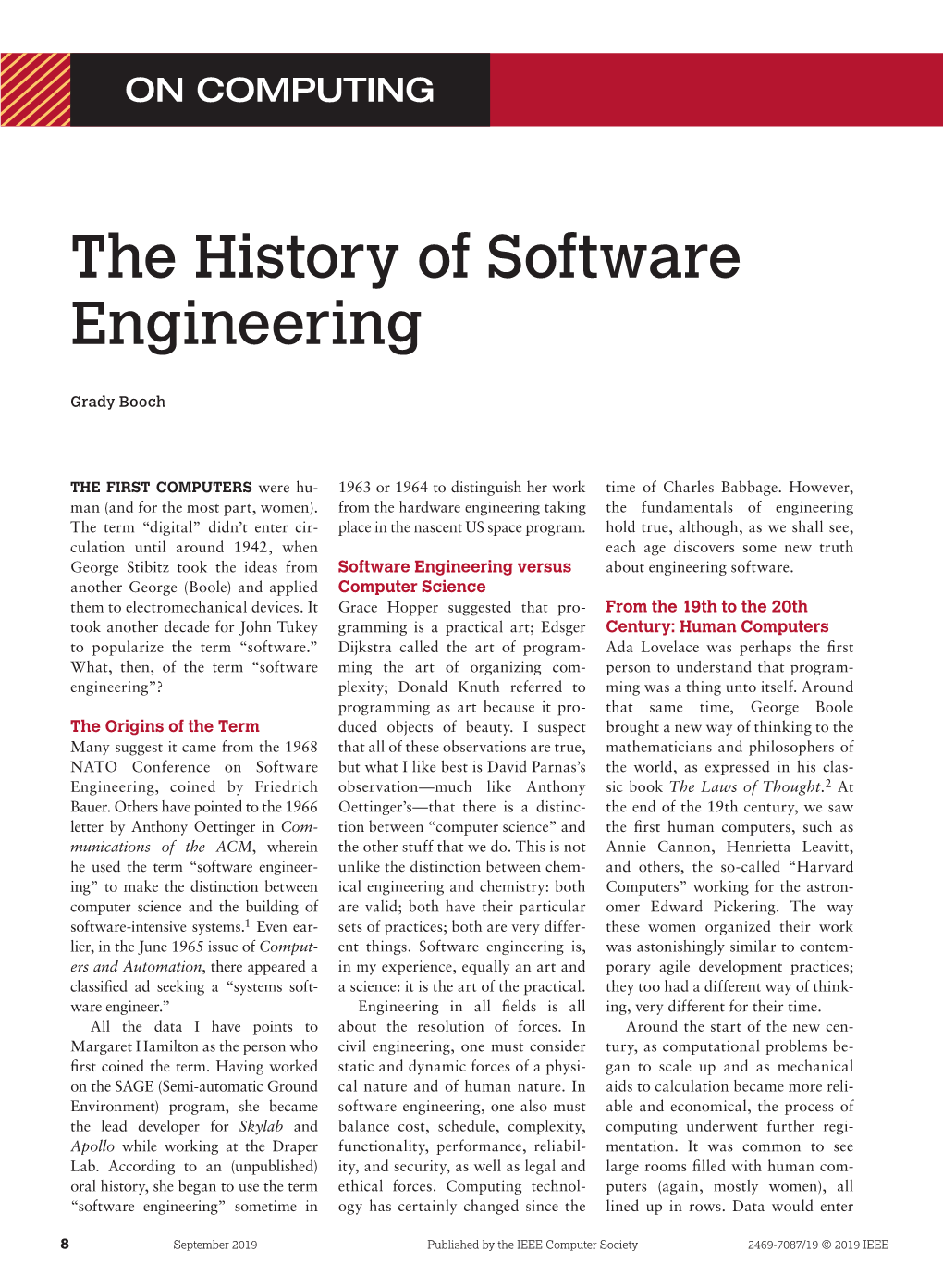 The History of Software Engineering