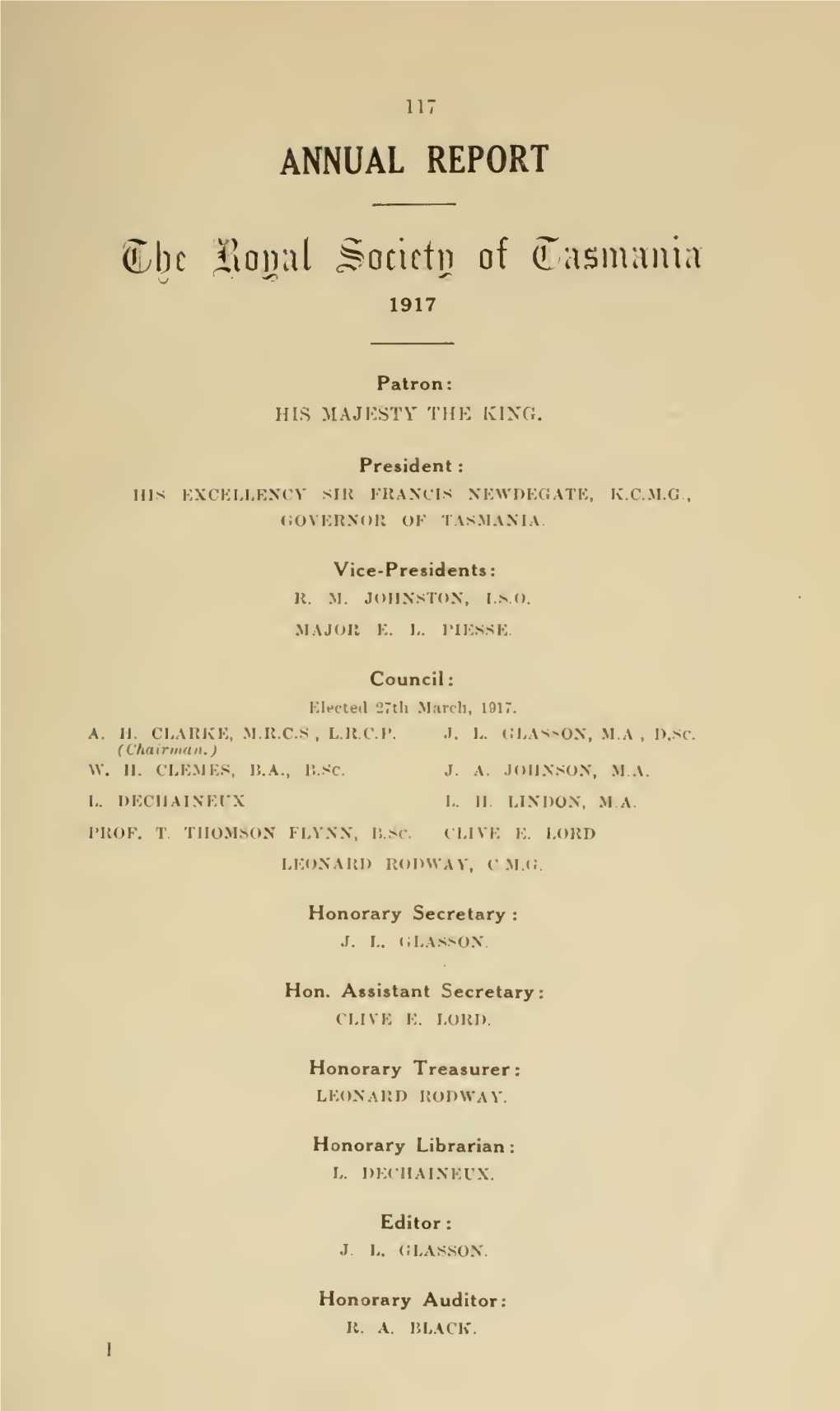 Papers and Proceedings of the Royal Society of Tasmania