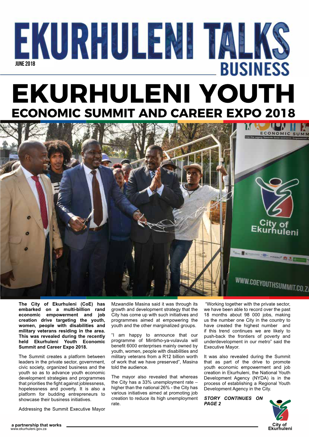 Ekurhuleni Youth Economic Summit and Career Expo 2018