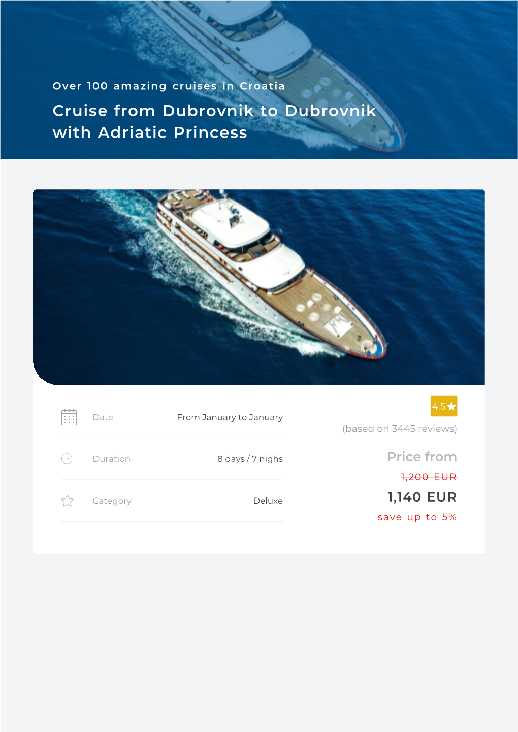 Adriatic Princess: Dubrovnik to Dubrovnik 2021