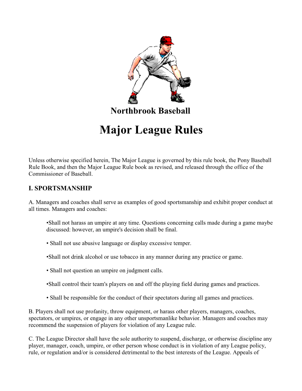 Major League Rules