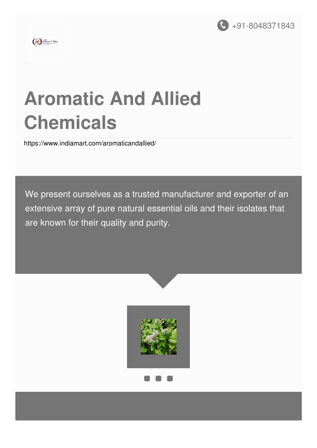 Aromatic and Allied Chemicals