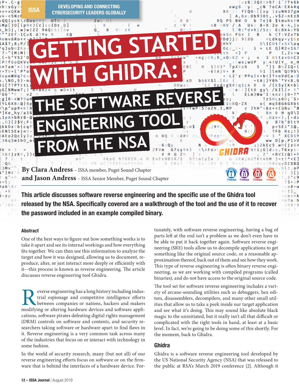 Getting Started with Ghidra