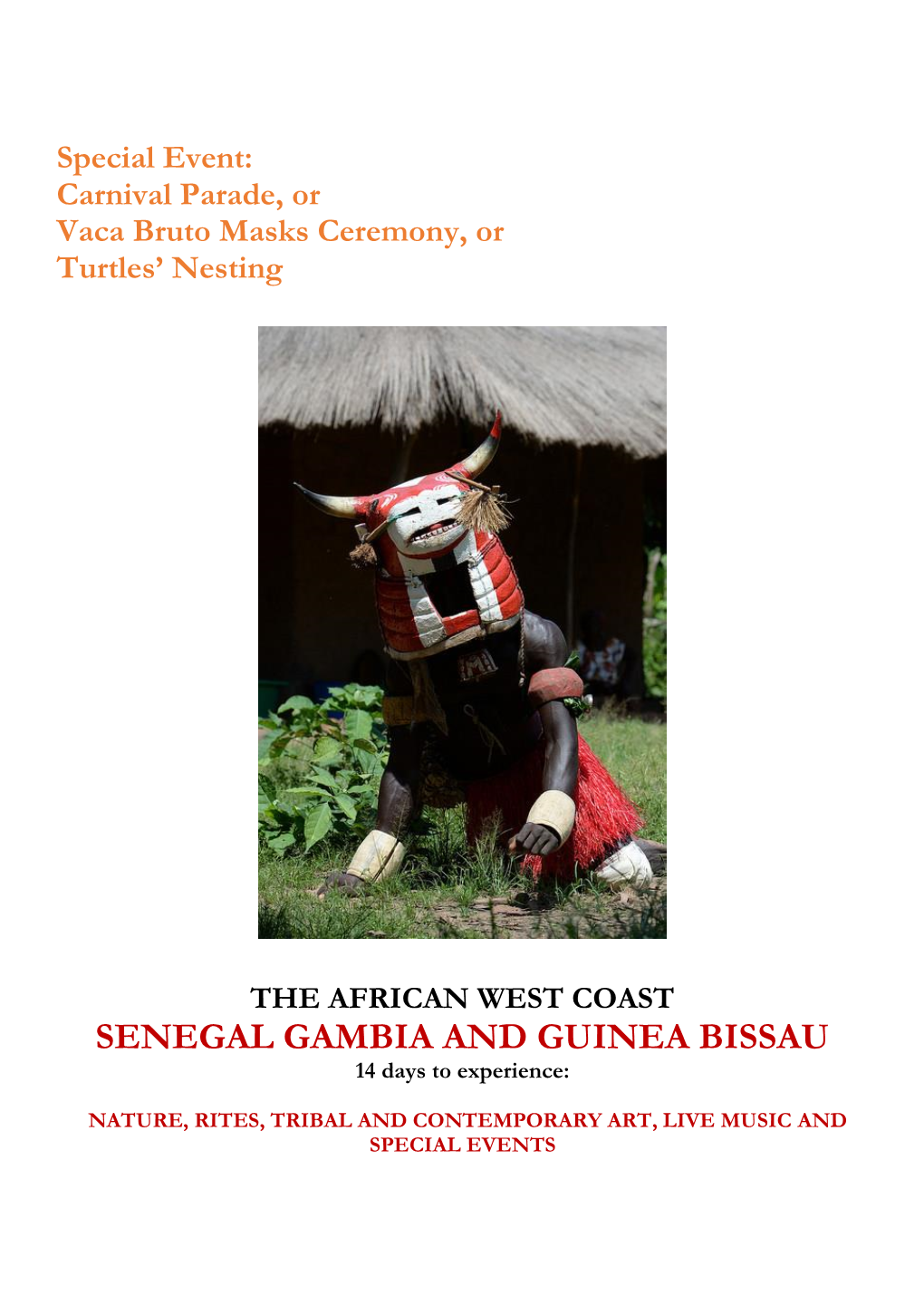 SENEGAL GAMBIA and GUINEA BISSAU 14 Days to Experience