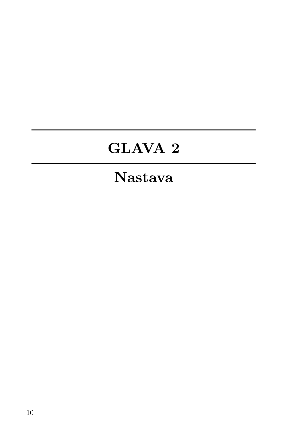 GLAVA 2 Nastava