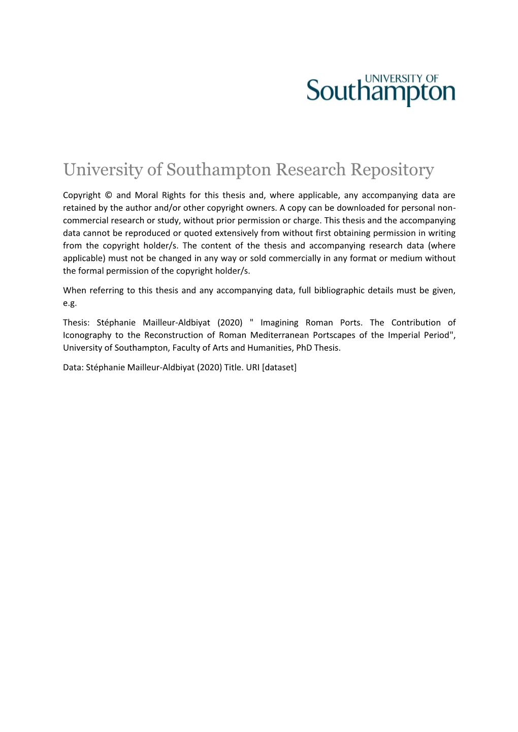 University of Southampton Research Repository