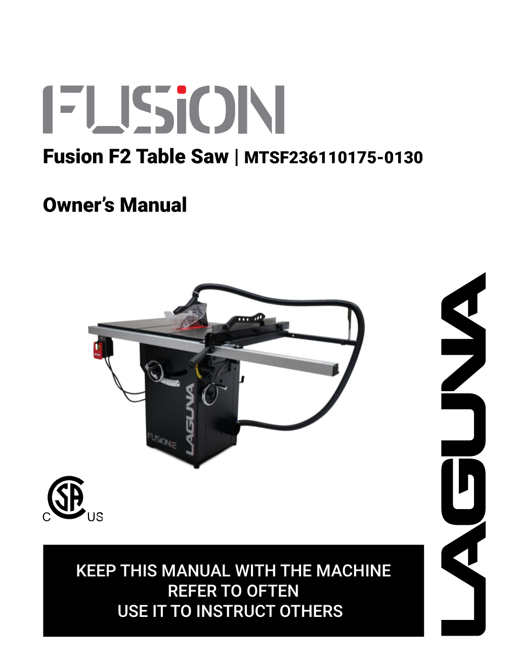 Fusion F2 Table Saw | MTSF236110175-0130