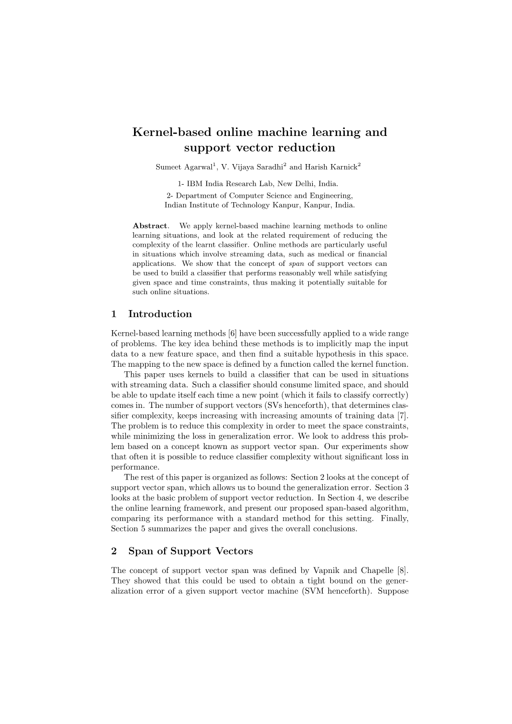 Kernel-Based Online Machine Learning and Support Vector Reduction