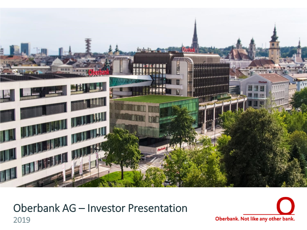 Investor Presentation 2019 FACT SHEET OBERBANK