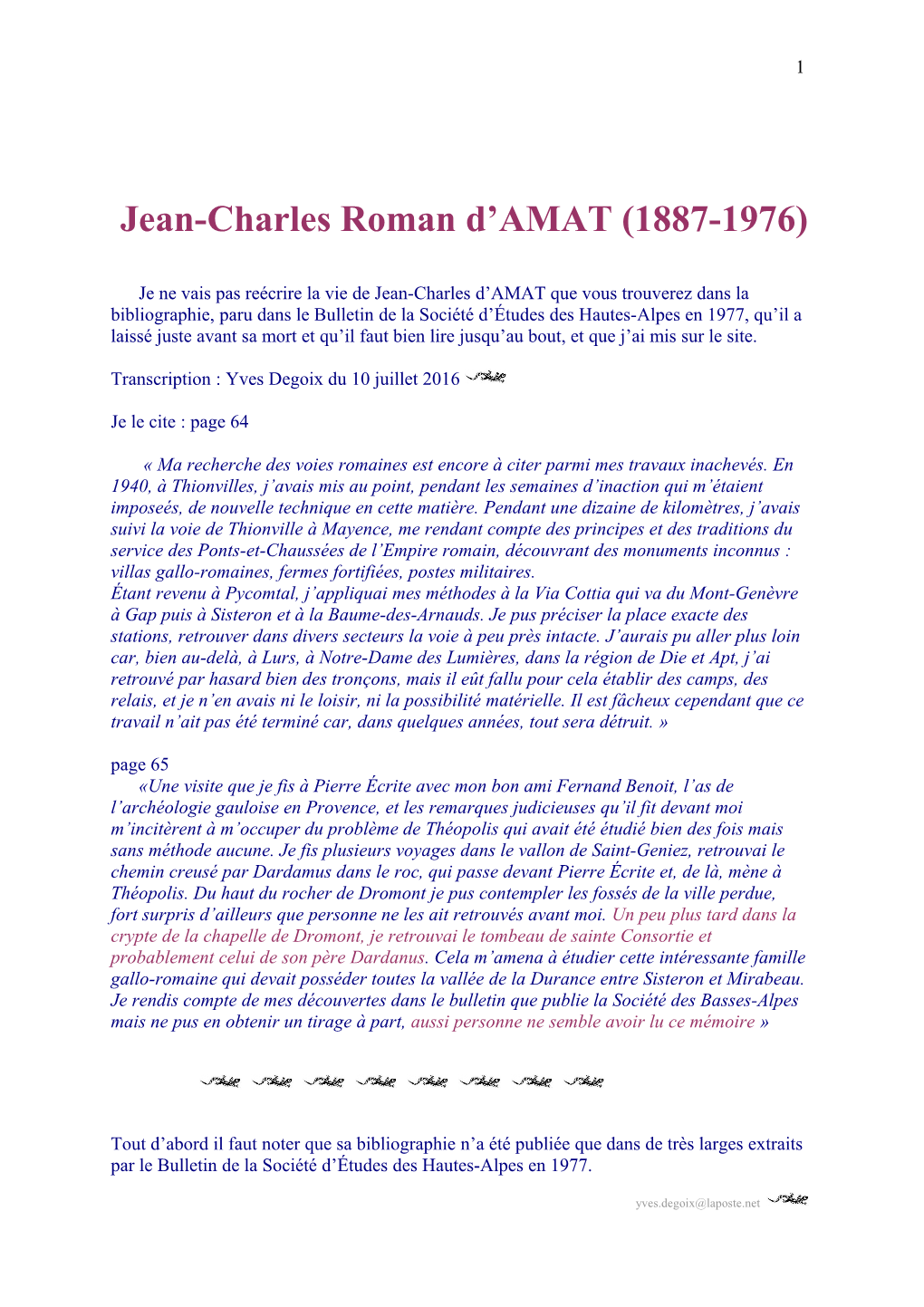 Jean-Charles D'amat (1887-1976)