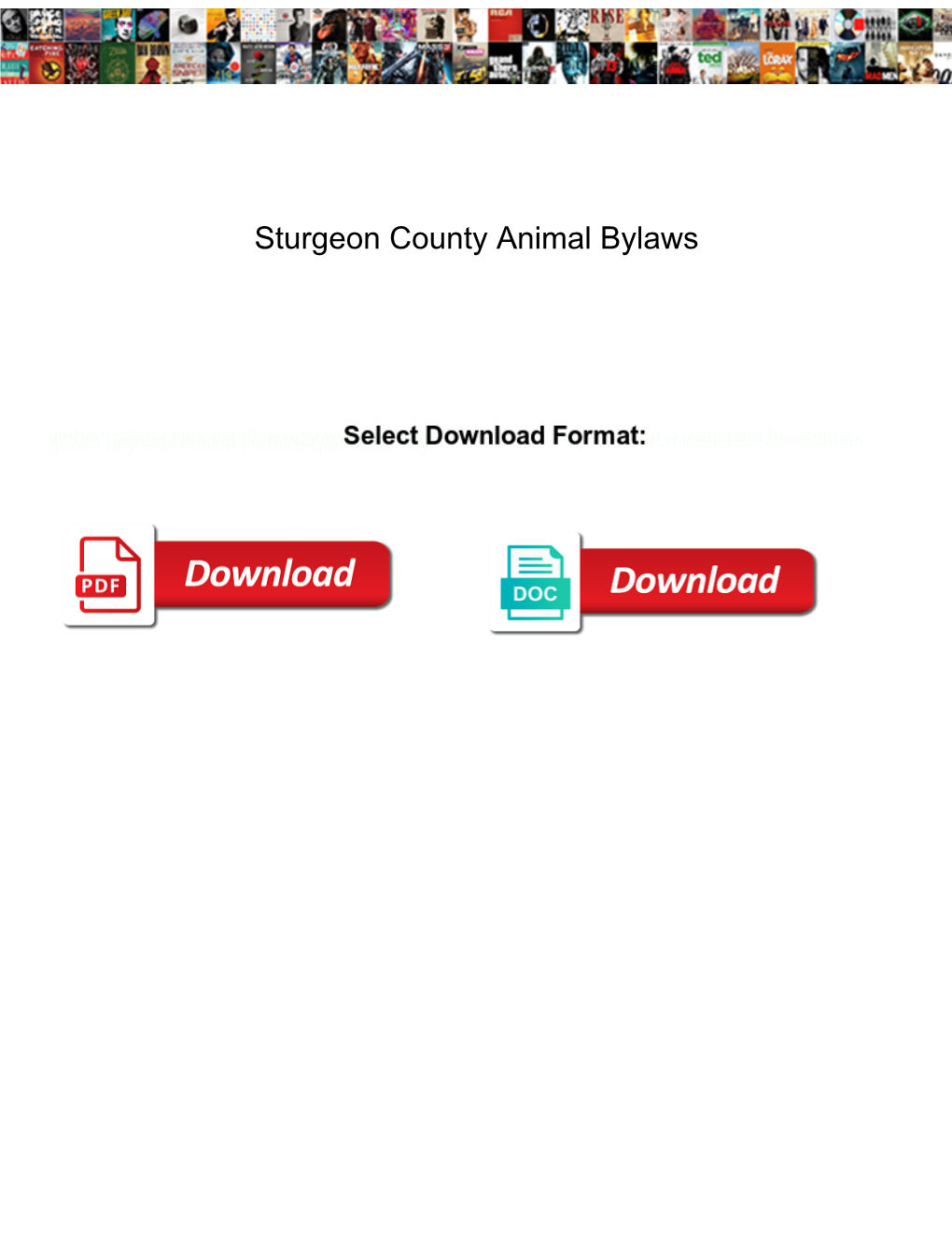 Sturgeon County Animal Bylaws
