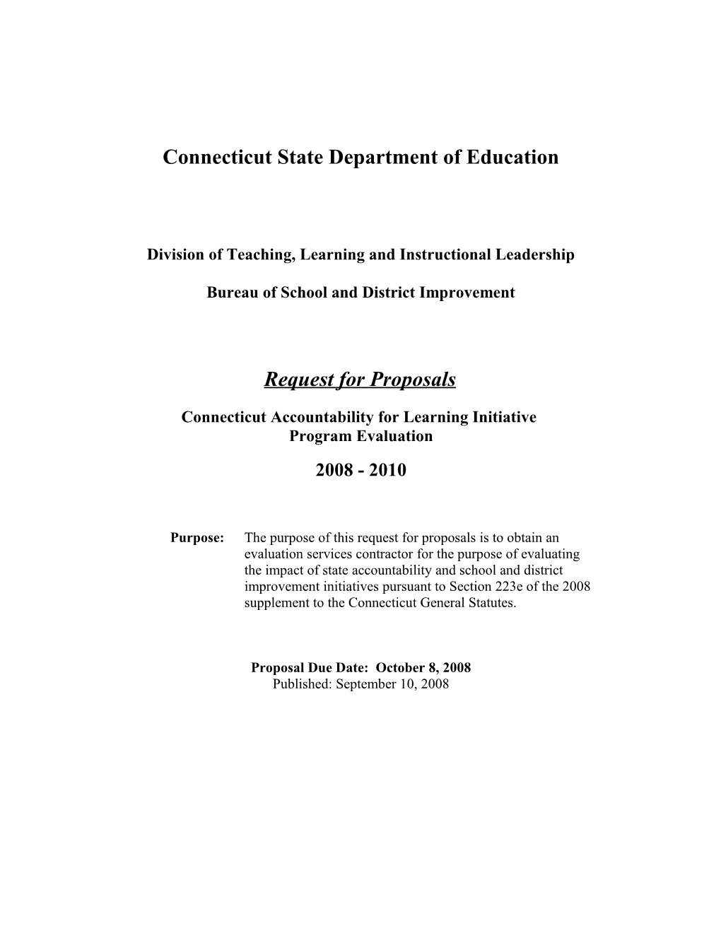 Connecticut State Department of Education s2