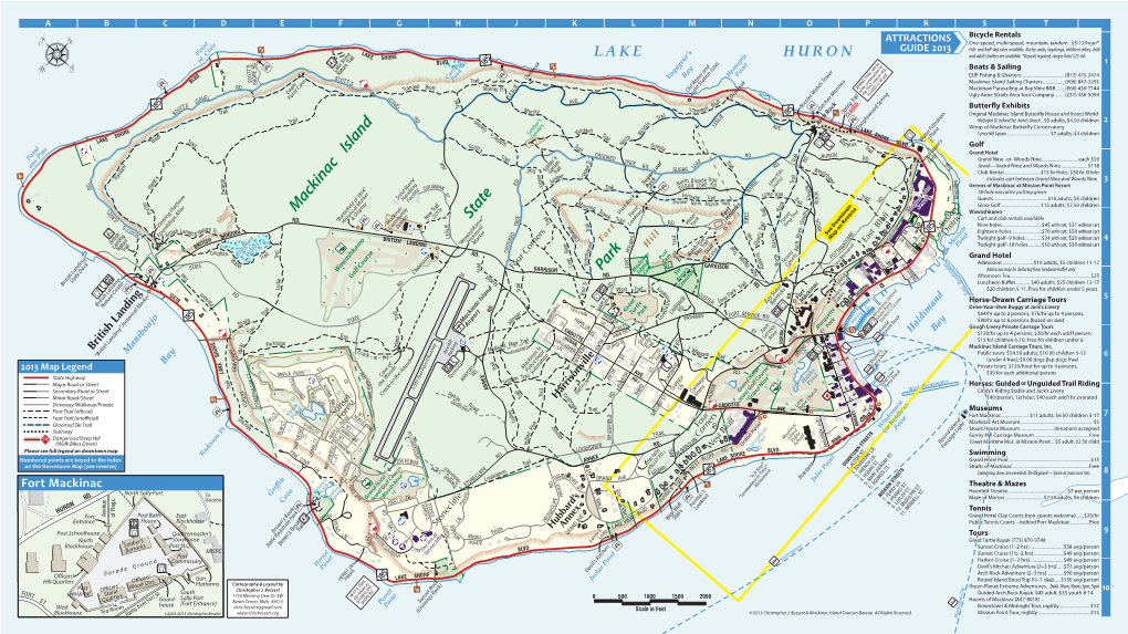 Mackinac Island Locator Map 2013