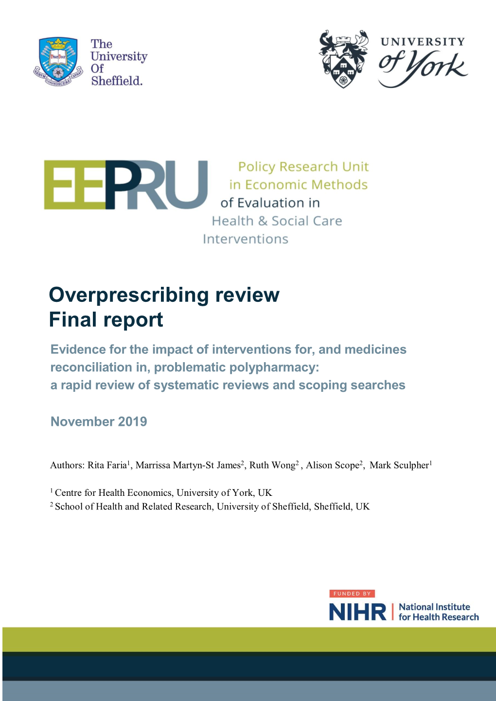 Overprescribing Review Final Report