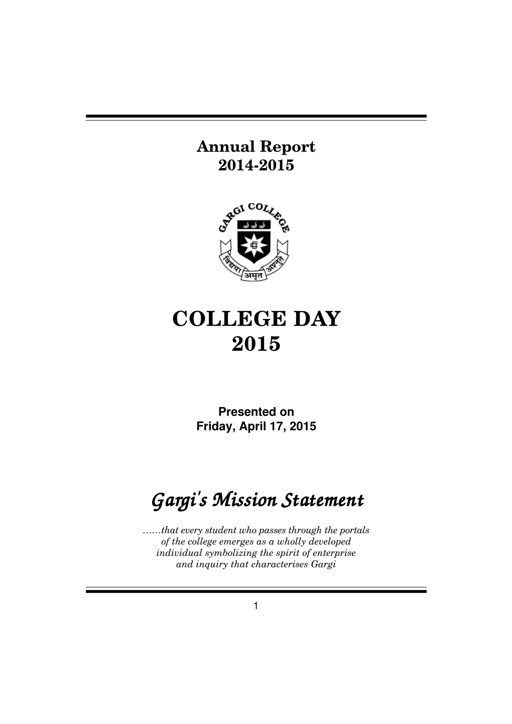 Gargi College Day-2015 Final