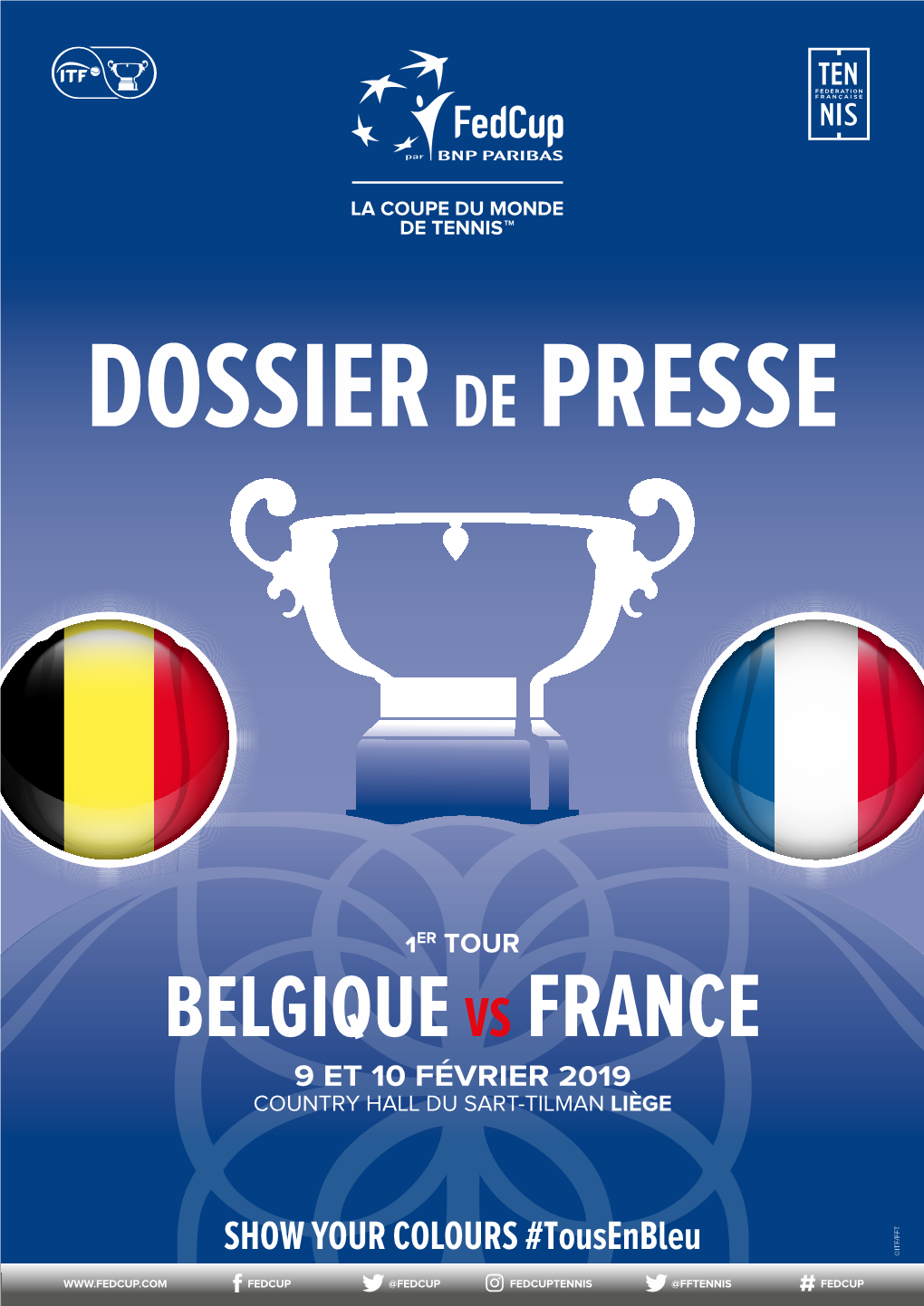 1Er Tour Fed Cup Belgique-France