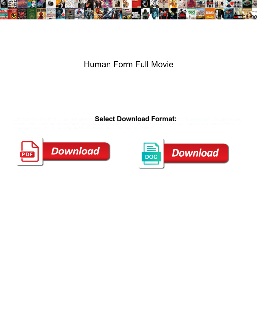 Human Form Full Movie