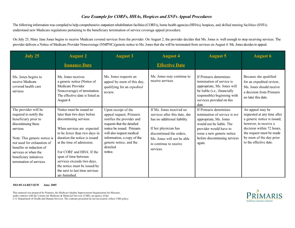 Primaris, the Quality Improvement Organization (QIO) for Missouri