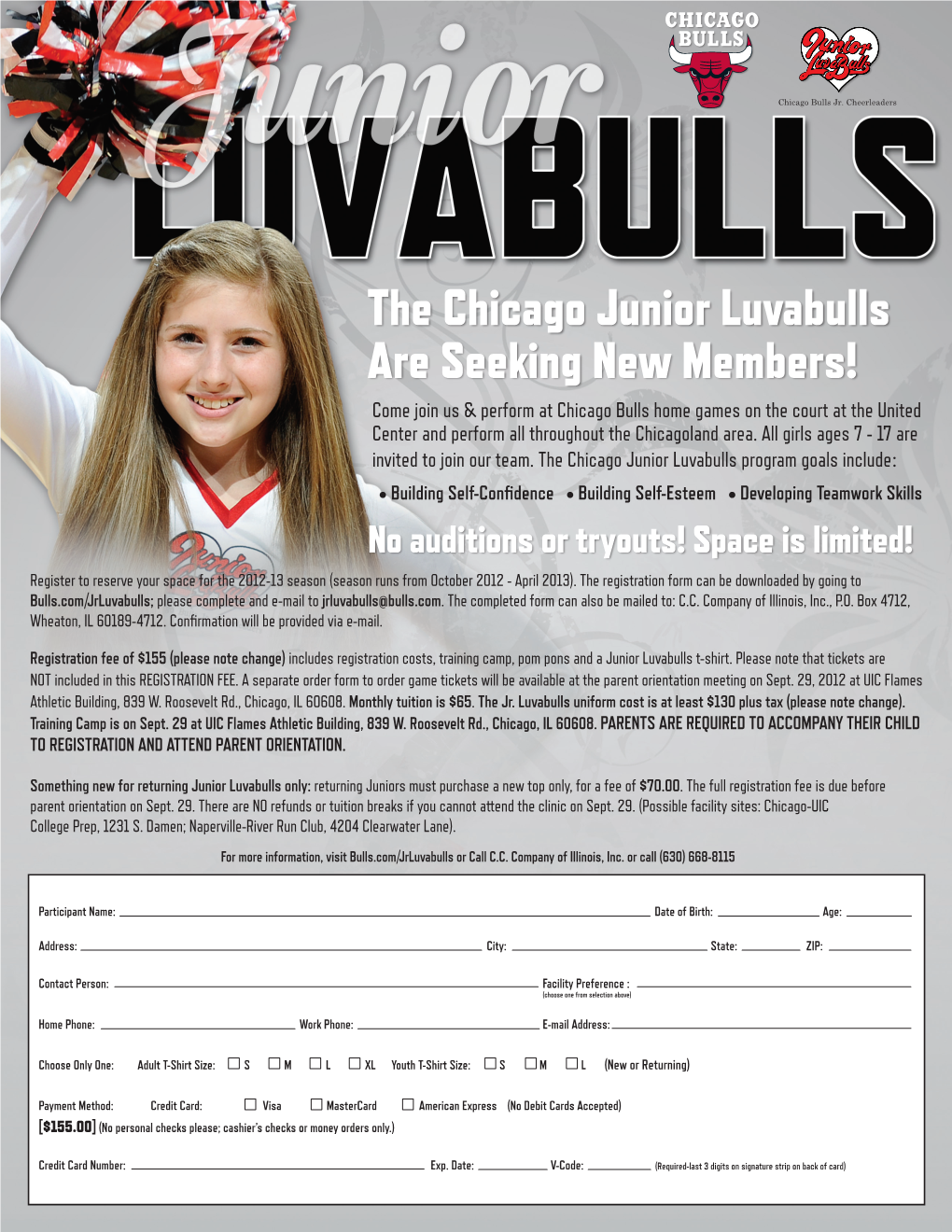 The Chicago Junior Luvabulls Are Seeking New Members!