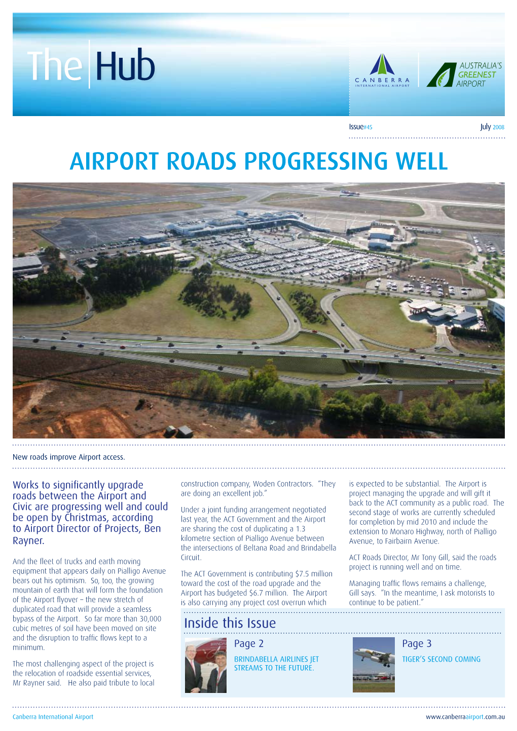 Airport Roads Progressing Well