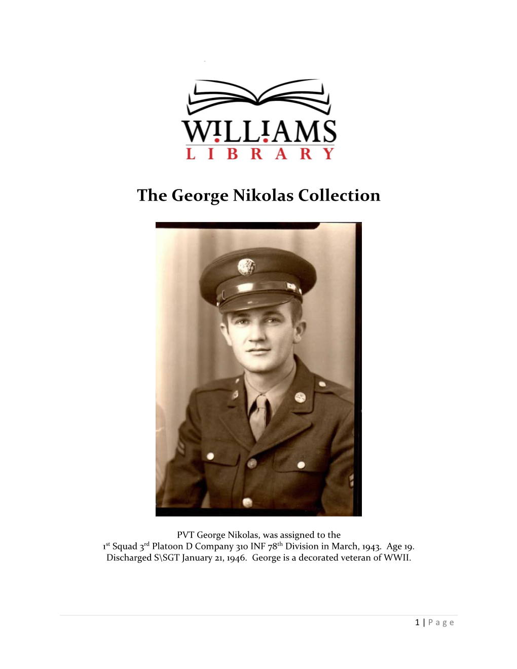 The George Nikolas Collection