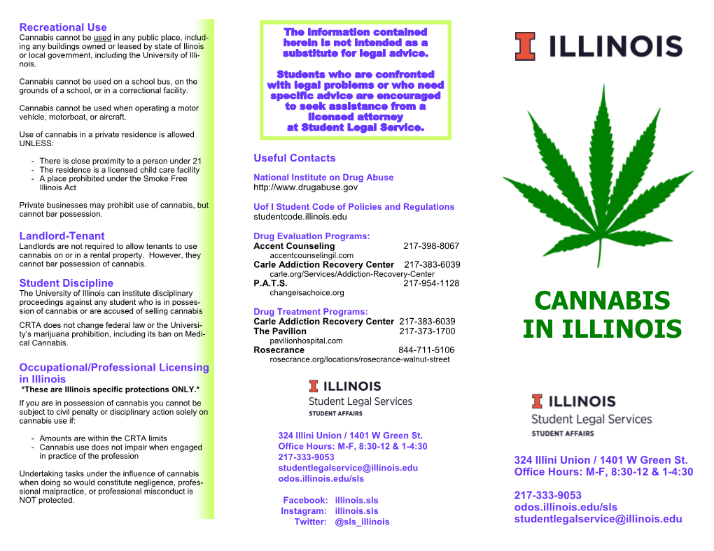 REVISED Cannabis in Illinois