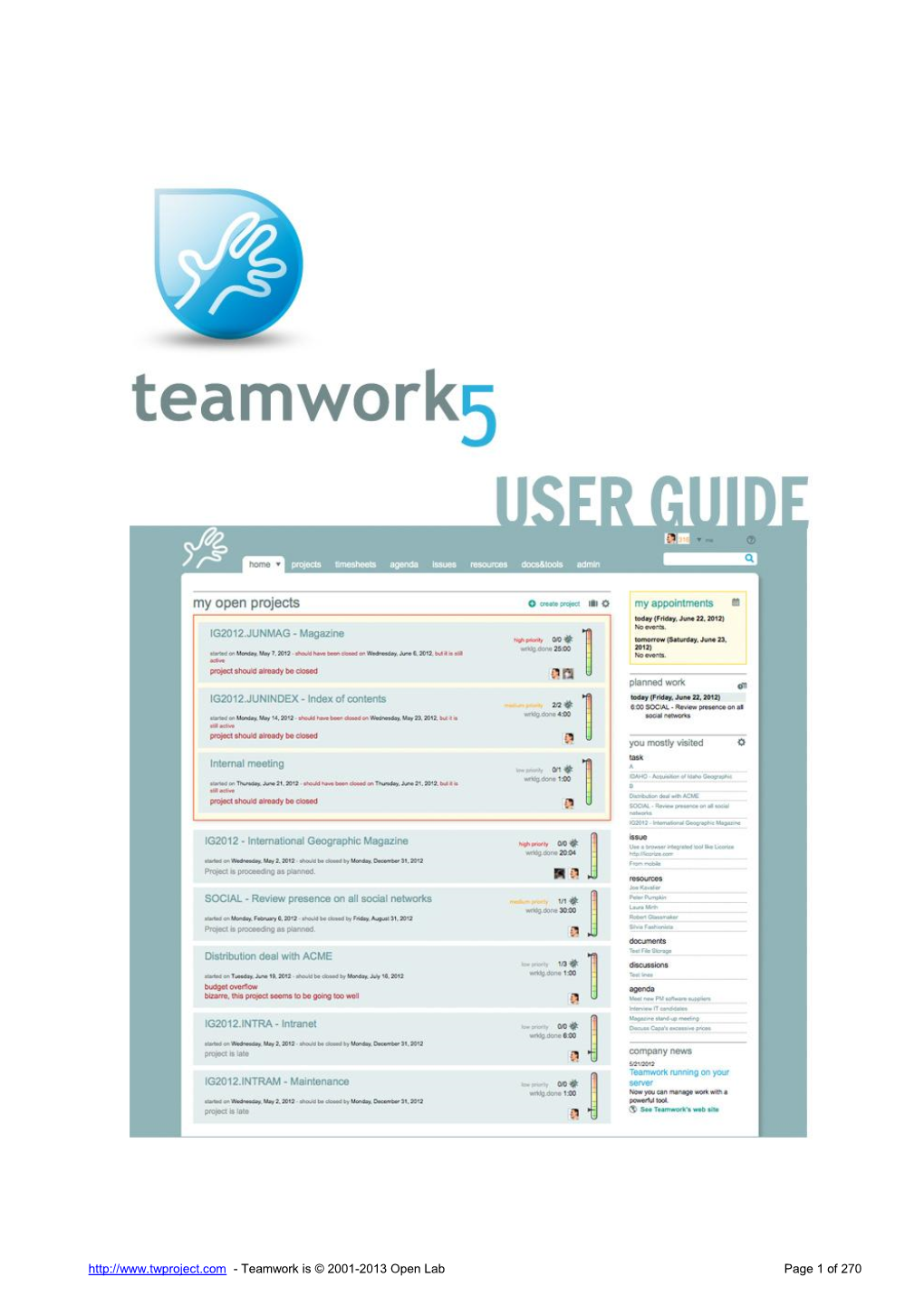 Teamwork Is © 2001-2013 Open Lab Page 1 of 270