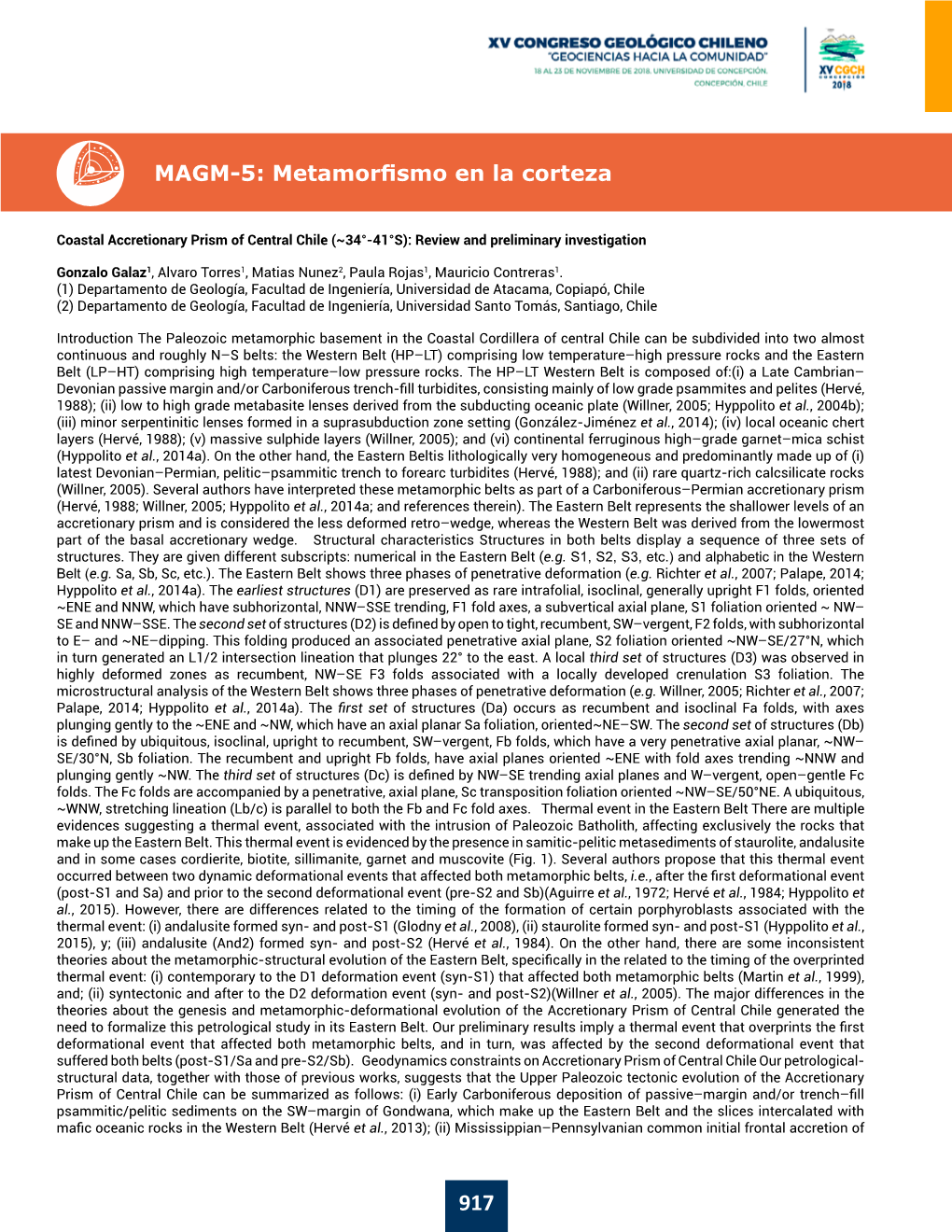 MAGM-5: Metamorfismo En La Corteza