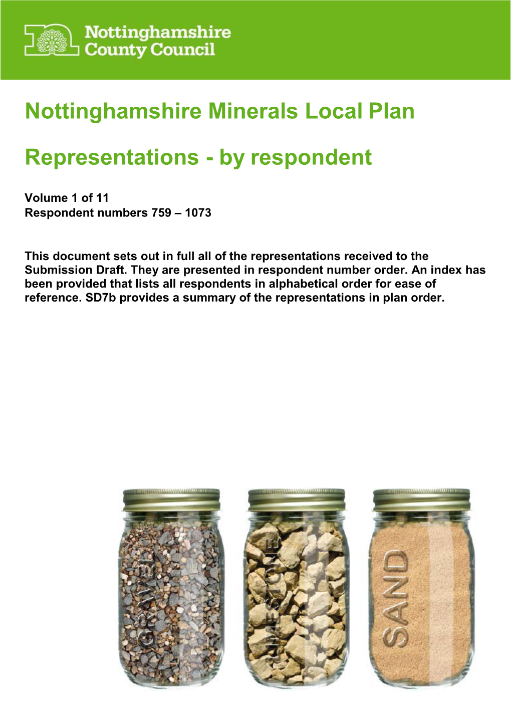 Nottinghamshire Minerals Local Plan