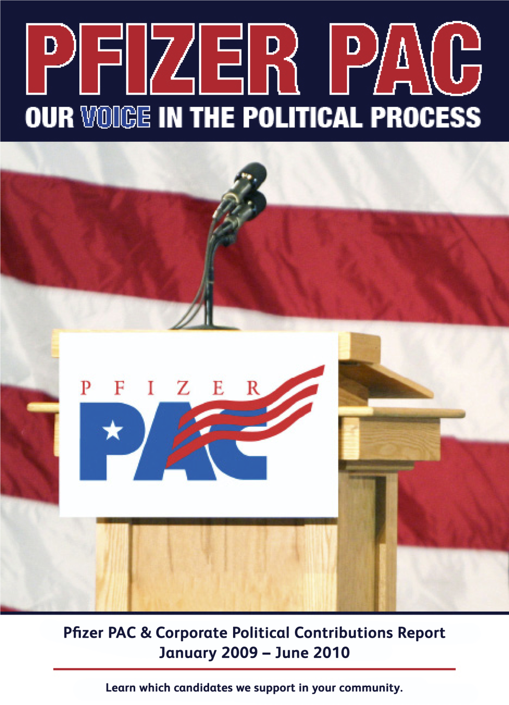 [Pfizer PAC & Corporate Political Contributions Report January 2009