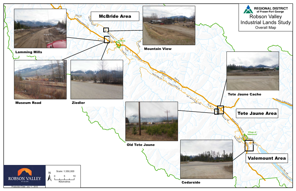 Robson Valley Industrial Lands Study Mcbride Area Official Community Plan DL 5345 AG/RES AG/RES AG/RES