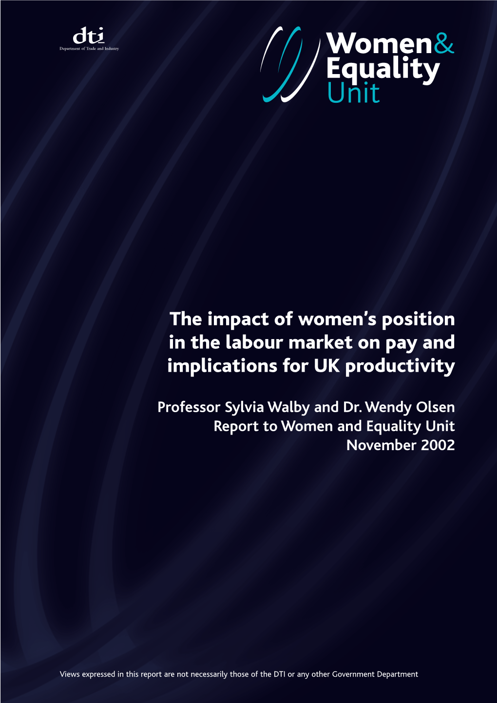 The Impact of Women's Position in the Labour Market on Women's