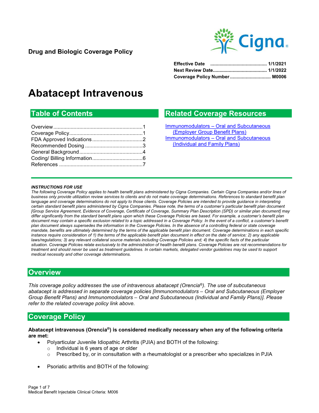 Abatacept Intravenous