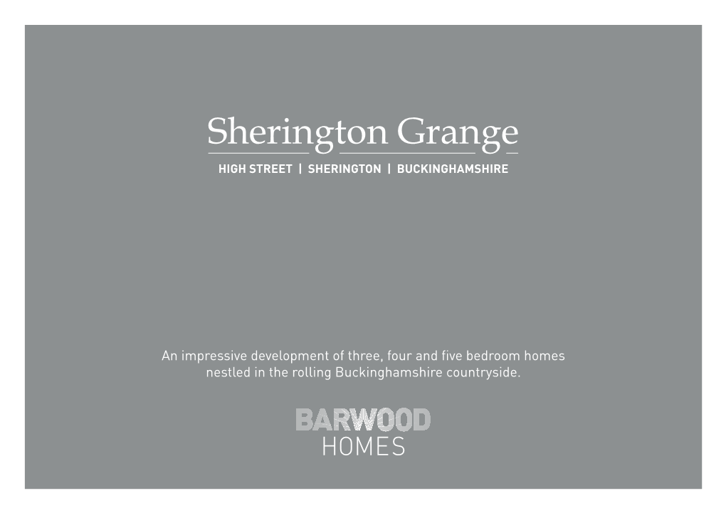 Sherington Grange HIGH STREET | SHERINGTON | BUCKINGHAMSHIRE