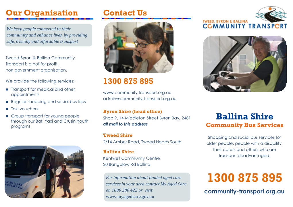 Ballina Shire All Mail to This Address Programs Community Bus Services