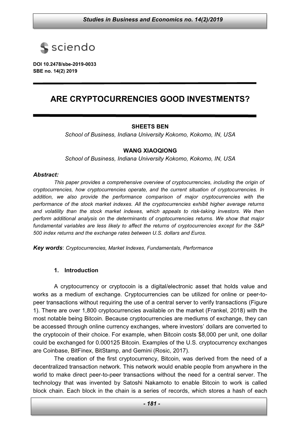 Are Cryptocurrencies Good Investments?