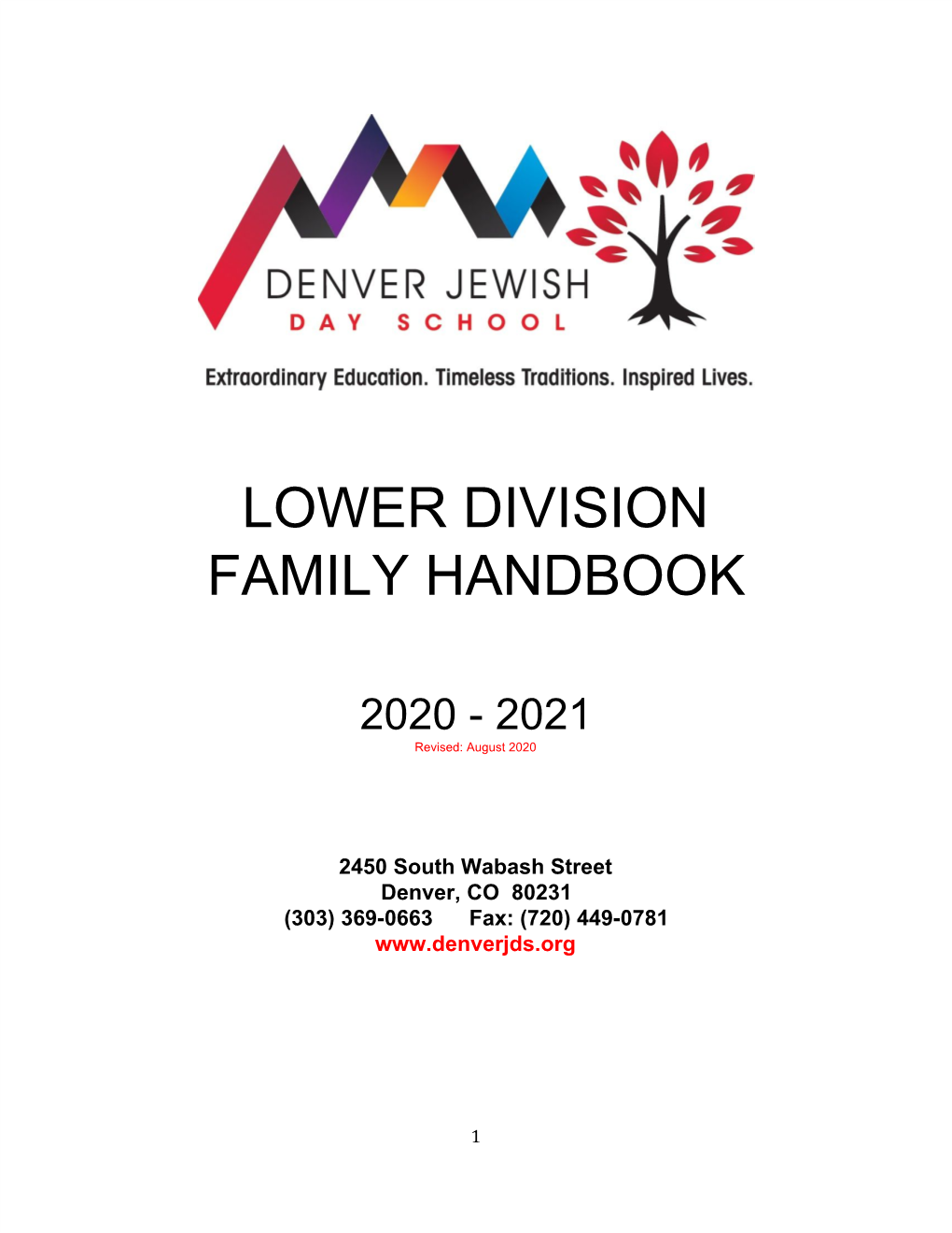 Lower Division Family Handbook